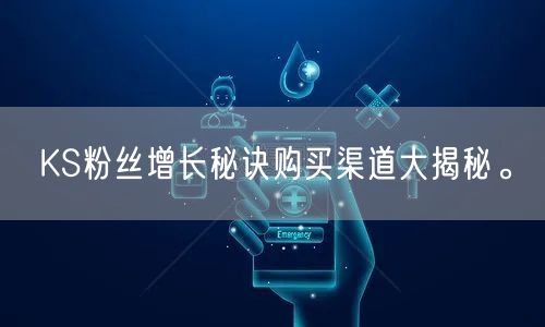 KS粉丝增长秘诀购买渠道大揭秘。