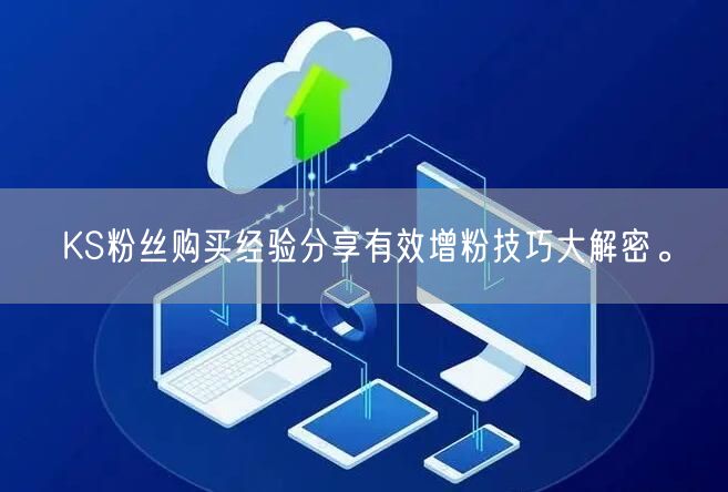 KS粉丝购买经验分享有效增粉技巧大解密。