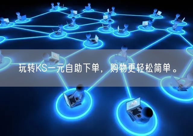 玩转KS一元自助下单，购物更轻松简单。