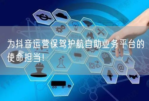 为抖音运营保驾护航自助业务平台的使命担当！